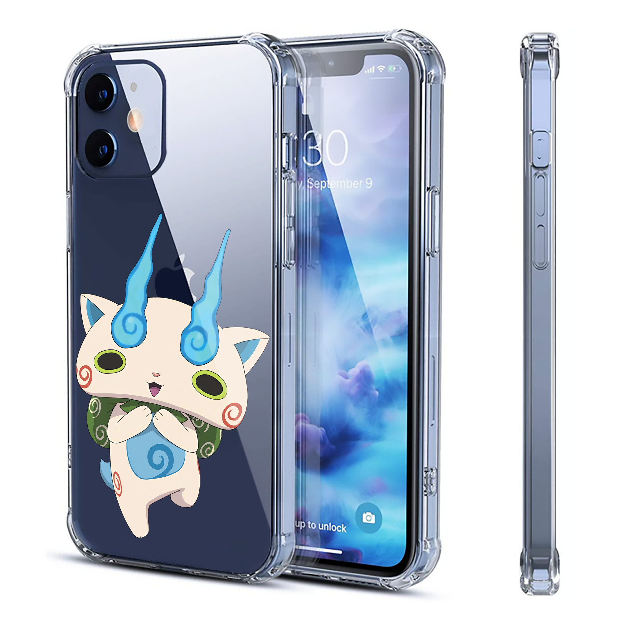 （画像用） 妖怪ウォッチ Yo-kai Watch 【iPhone 12シリーズ対応】透明スマホケース（クリアソフトケース）